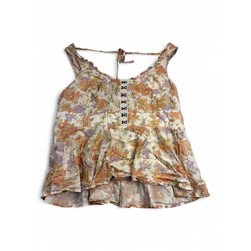Torrid Floral Ruffle Peplum Tank Top Plus Size‎ 14